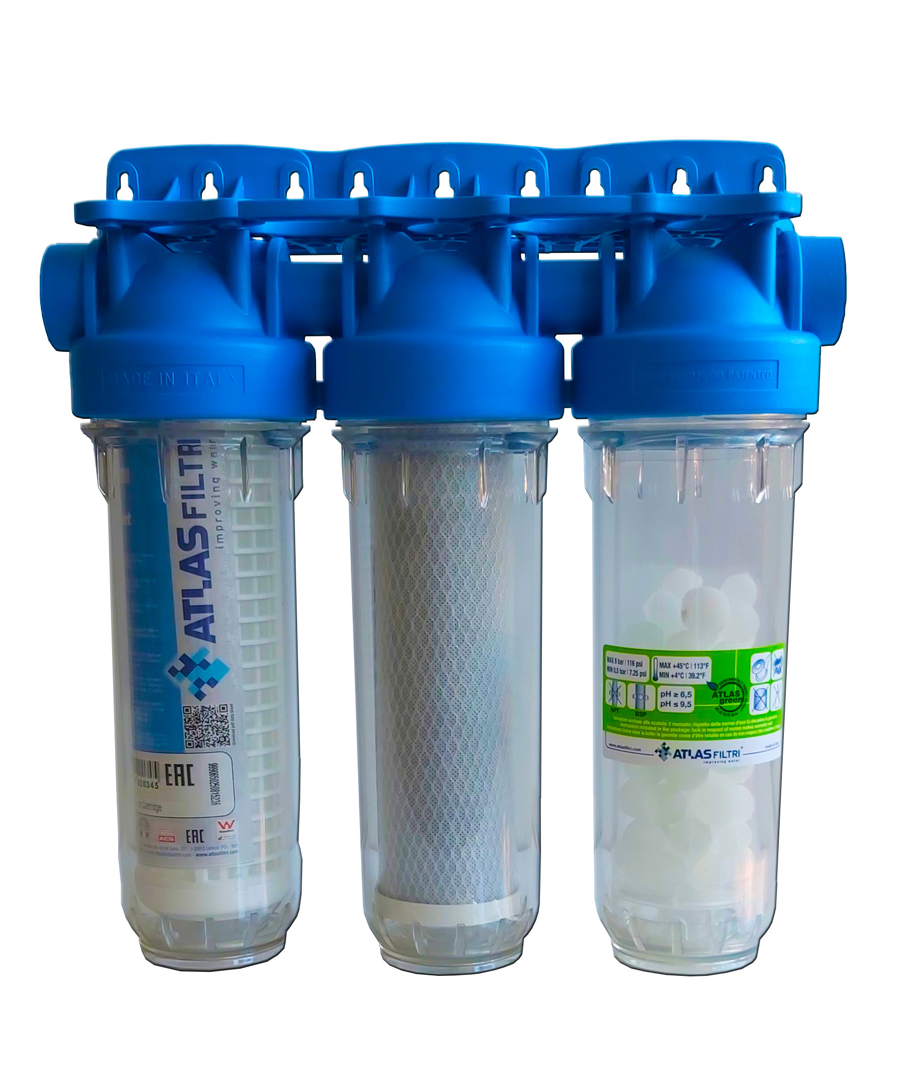 Atlas Mexaniki filtr 3 lü (italiya -10 inc )